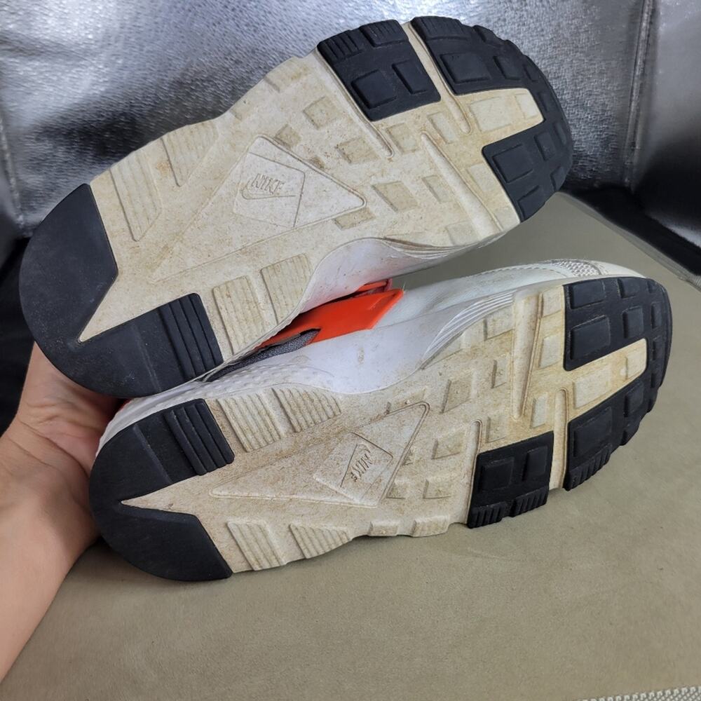 Nike Air Huarache Shoes Girl Size 3 Grey Run Pure Platinum Lava Sneaker Athletic - Picture 10 of 14